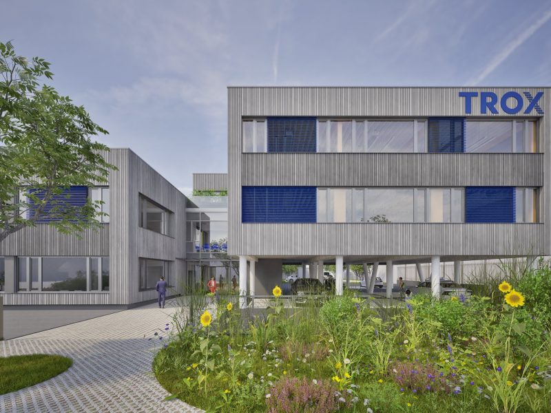Bürogebäude in Holz-Hybridbauweise, serielle Fassadensanierung, Wien